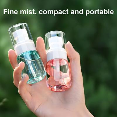 3 Pcs Mini Spray Bottles 30ML + 60ML + 100ML Fine Mist Water Spray Bottle Leak Proof Refillable Travel Bottle for Toners Face Hair Mist