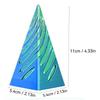 11CM 3D Printed Spiral Fidget Toys Decompression Spinning Three-Dimensional Structure Fingertip Dual Color Stress Relief Toy