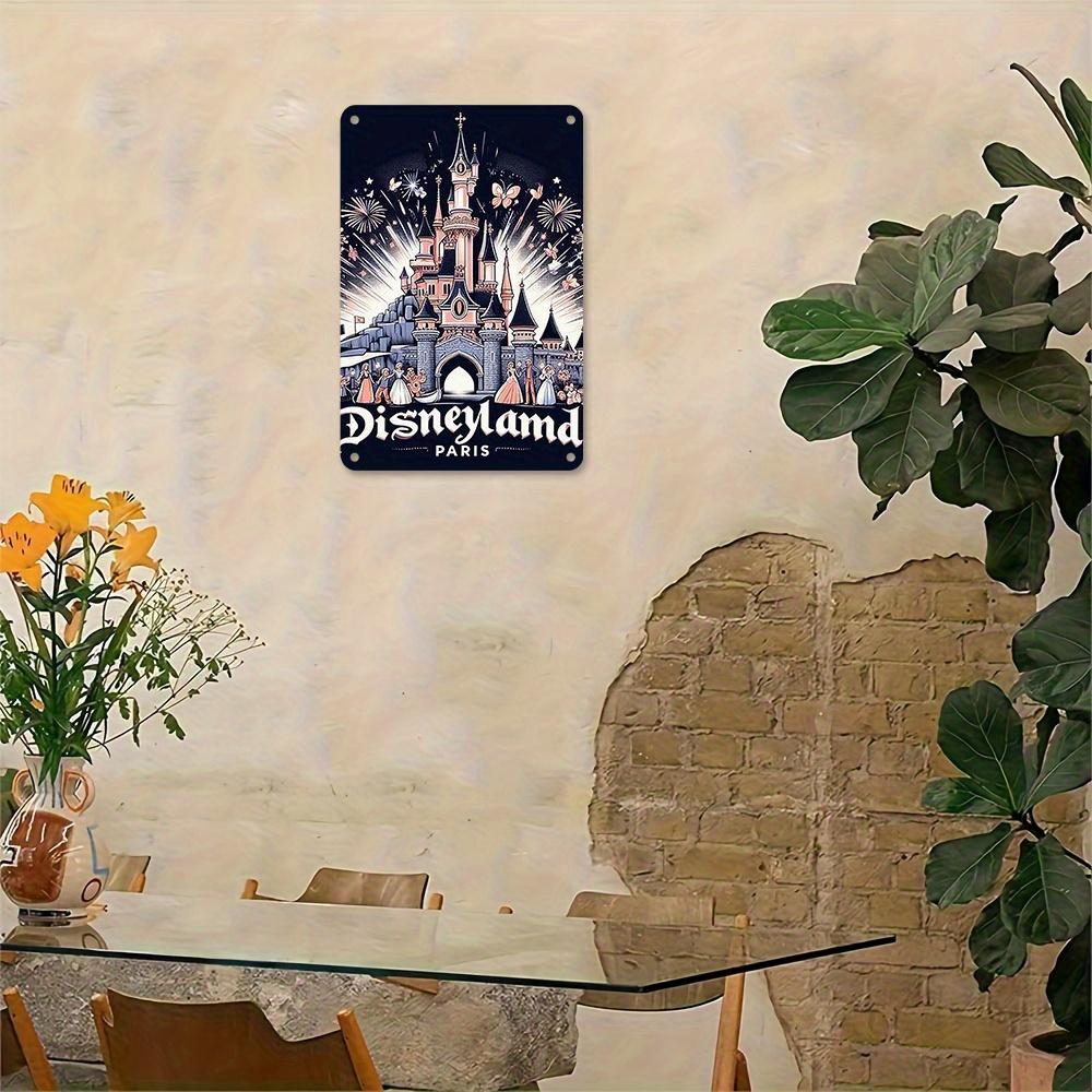 1pc Disney Donald Duck Mickey Pluto Metal Tin Sign 8x12 Inch Vintage Wall Art - Classic Retro Home Decor for Living Room, Kitche