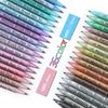 Dual Tip Metallic Colors Acrylic Art Markers Pens Set for Artist Rock Painting,Glass,Ceramic Fabric DIY Card Making Art Supplies
