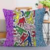 K-Keiths H-Haring Personalized picture text home decorative pillows Household Gifts 45x45cm