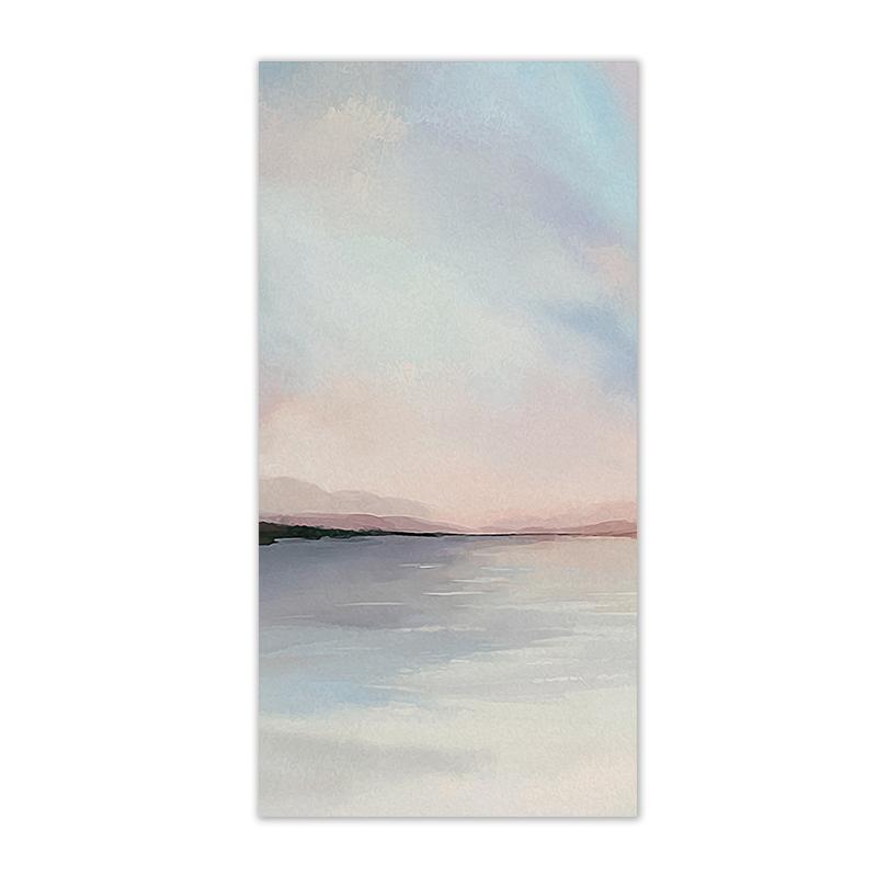 Modern Abstract Lake Scenery Canvas Painting Colorful Wall Art Nordic Poster Print Landscape Picture Living Room Decoration