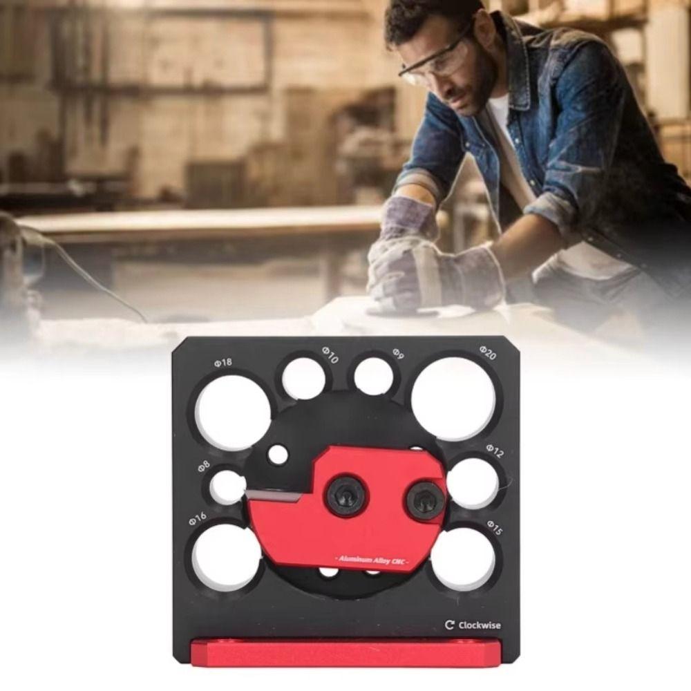 8 Holes Dowel Cutter Plate Adjustable Electric Drill Milling Dowel Dowel Maker Jig  Round Rod