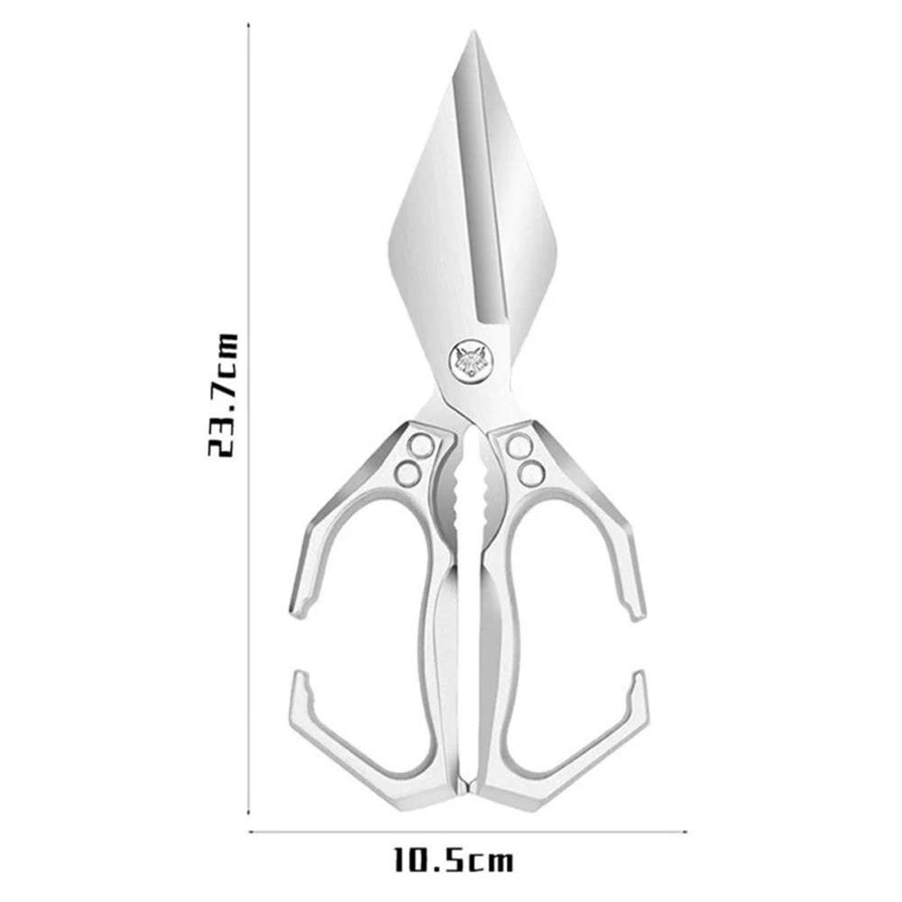 Multifunctional Kitchen Shears Stainless Steel Meat Cutting Poultry Shears Bone Cutting Seafood Cutting Ultra Sharp Scissors