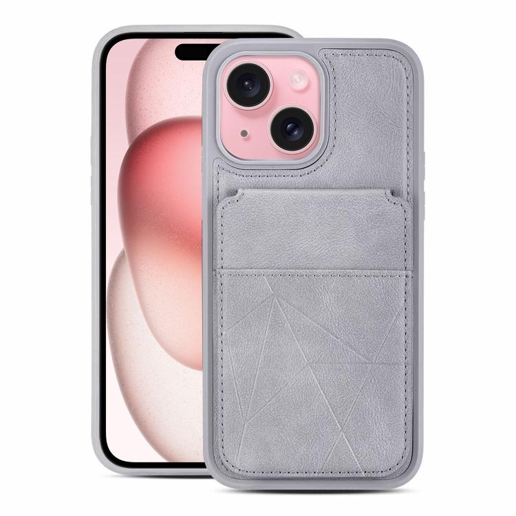 Multifunctional Vertical Flip Card Wallet Holder Vegan Leather Back Phone Case