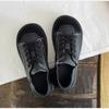 Schnürschuhe Niedriger Absatz Weiche Sohle Runde Zehenpartie PU Damen Vulkanisierschuhe Schuhe für Damen 2024 Neu Atmungsaktiver Komfort Damen Sneaker