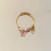 Butterfly Heart Pendant Bracelet With Rhinestones For Women And Gift Giving