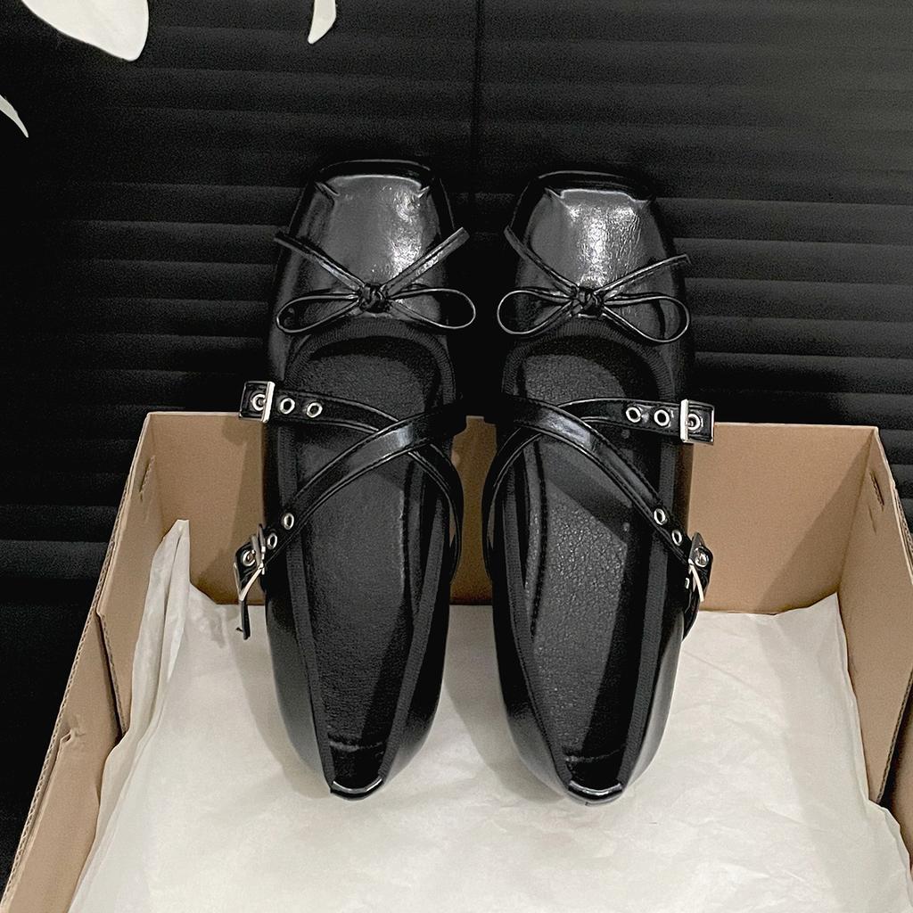 Silver French square head height increase light mouth single shoes women's summer 2025 new high-end skirt versatile Mary Jane shoes