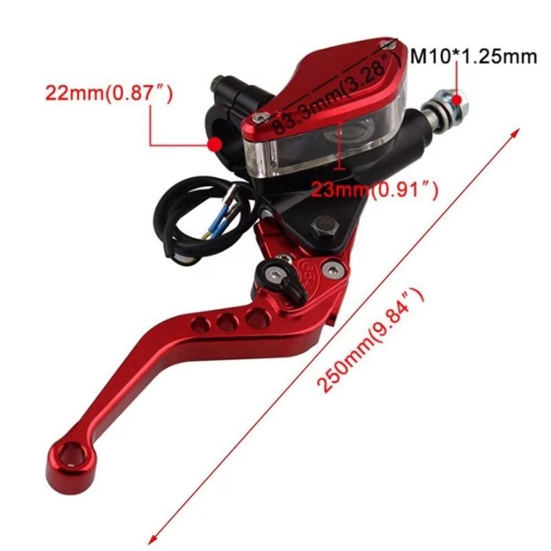 Elektrische Motorradmodifikation mit nicht-Brembo Bremssattel seitlich montiertem Druckgriff und faltbarer Hydraulikpumpe für HONDA
