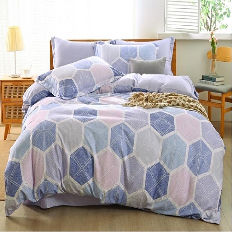 Dohia Mocha Fleece 4-Piece Bedding Set