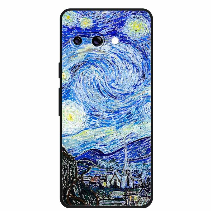 For Google Pixel 9A 5G Case 3D Relief Flower Emboss Soft Silicone various Flower Cartoon Cat Cover For Google Pixel 9a TPU Cases