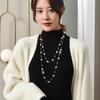 Pearl Clothes Pendant Accessories Necklace Women'S Sweater Chain 2022 Trendy Long Style Niche Autumn And Winter