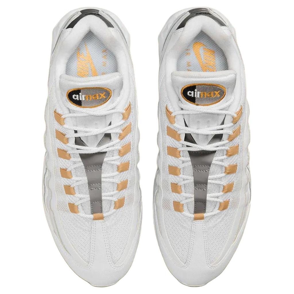 Nike Air Max 95 OG White Metallic Gold Men Sneakers Black Pearl-Grey Metallic-Silver IB1667-101
