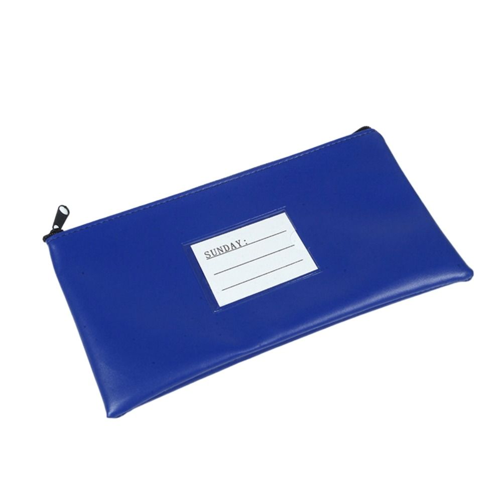 With Label Bank Deposit Bag With Zipper Money Pouch Waterproof Cosmetic Pouch Cosmetics
