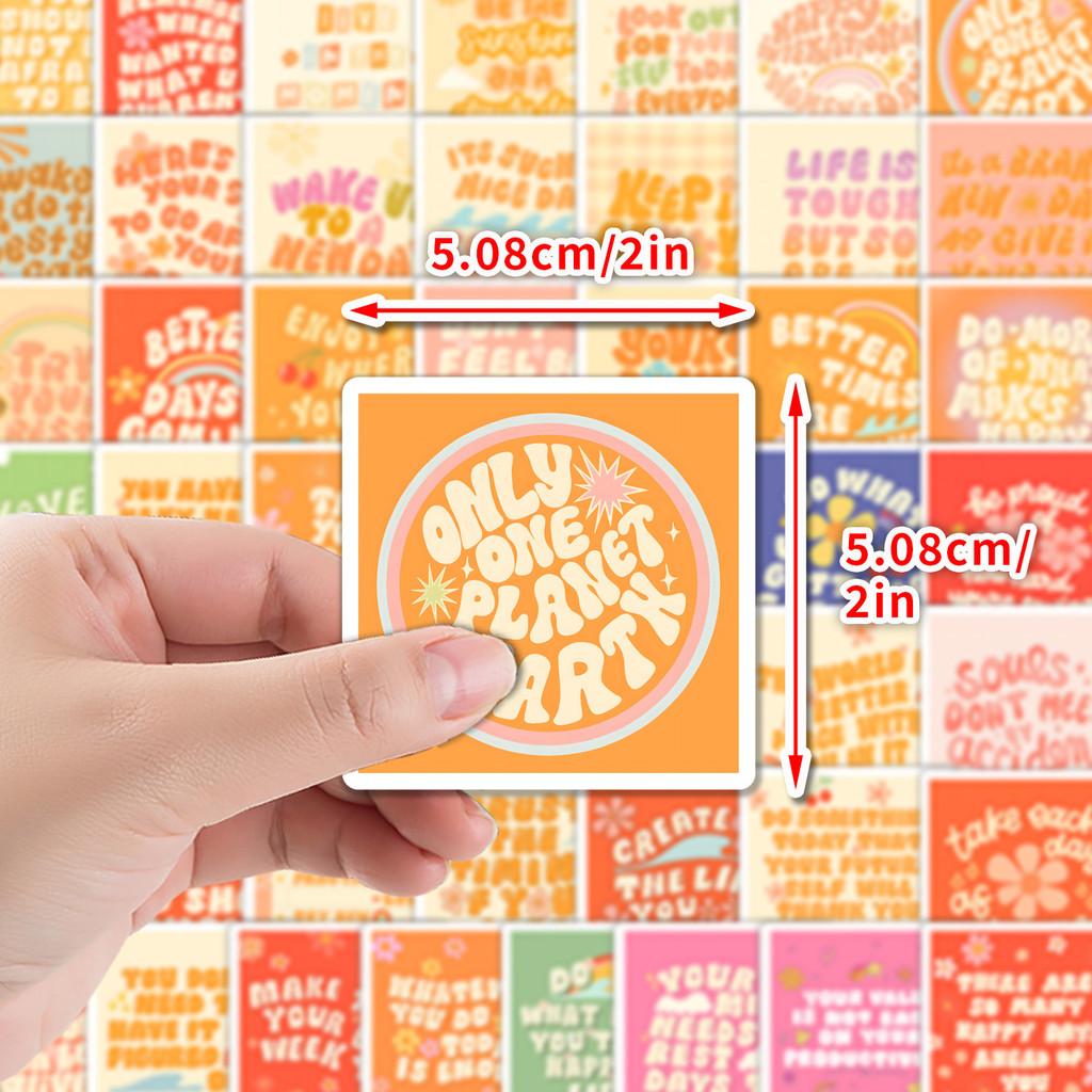 50PCS English Phrases Graffiti Stickers - Creative Text Design, Waterproof Decor for Water Cup & Phone AnimeWorlds Store