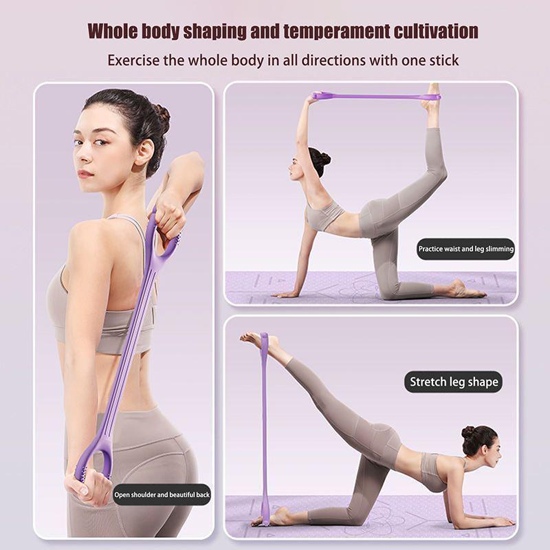 8 Fitness Workout Resistance Band Arm Back Shoulder Exercise Elastic Training Band Yoga Pilates Physical Therapy Equipment