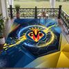 Soft Floor Carpet Villarreal FC Pattern Area Rug Decorative Mat For Home Room Decoration