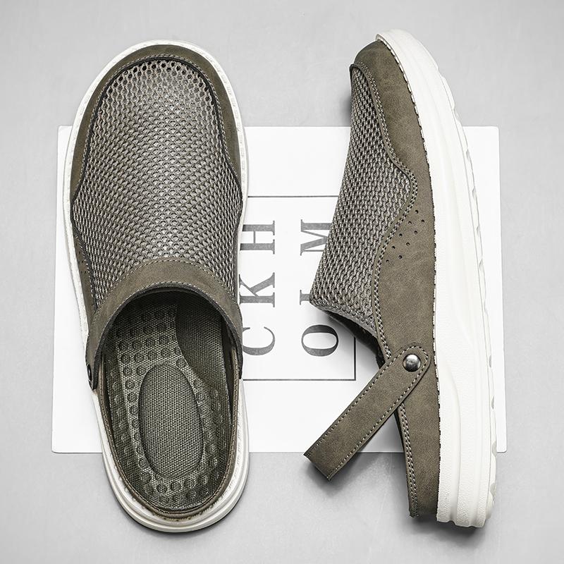 Fashion New Arrival Mens Slippers Leisure Walk Beach Sandals Fashion Designer Male Half Drag Comfortable Summer Slides Wading Aqua Shoes