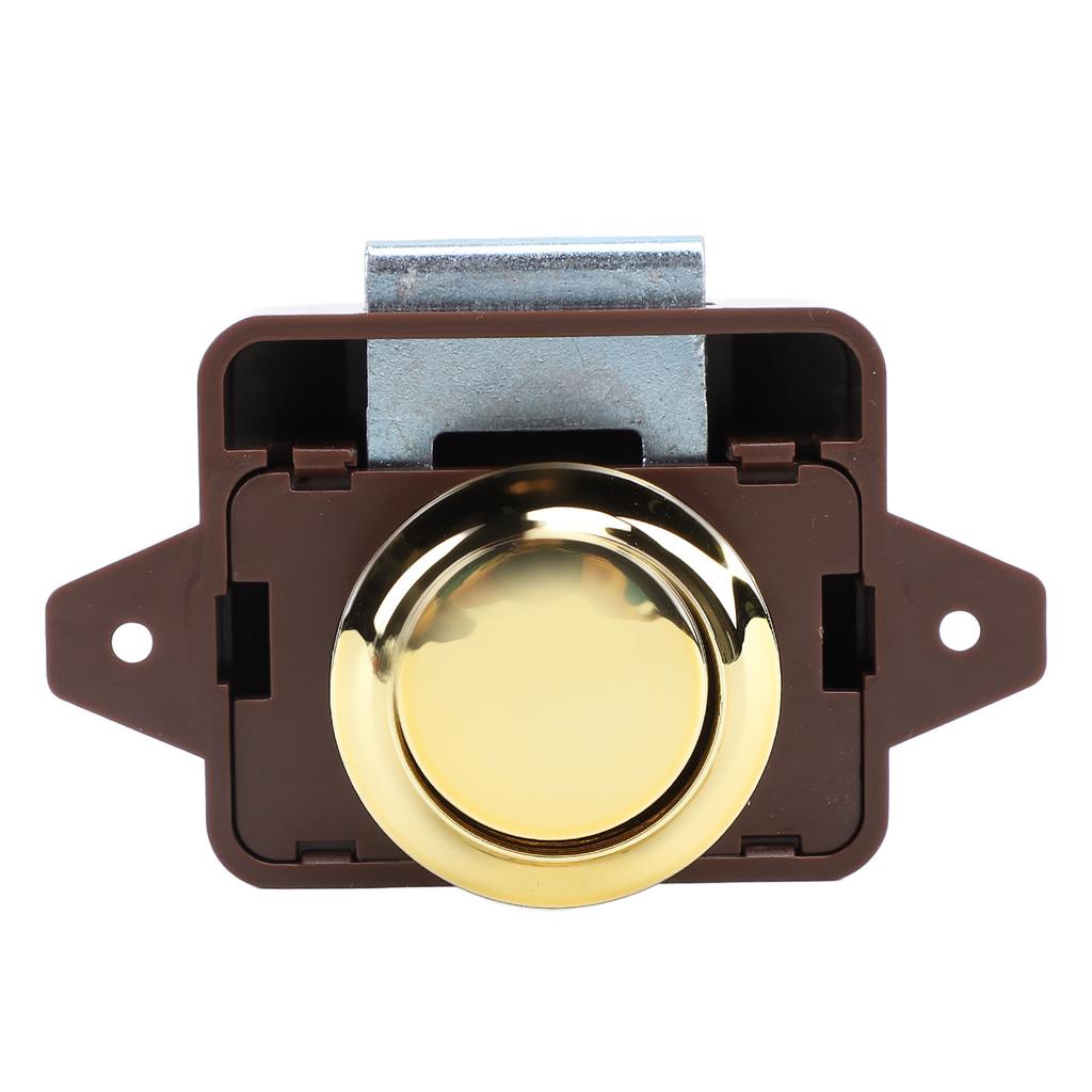 Cabinet Push Button Latch Stylish Look Keyless Cupboard Door Push Button Lock Latch for RV Yacht Motorhome Campervan