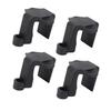 4pcs Boat Bumper Clips Nylon Pontoon Boat Bumper Hangers Clts for 1 to 1.25 Inch   Rails