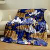 Kraniche Pflaumenblüten Wolken Druck Flanelldecke Schlafzimmerdecke für Wohnzimmer Sofa Mittagspause Weicher Überwurf für Freundesfest Geschenk