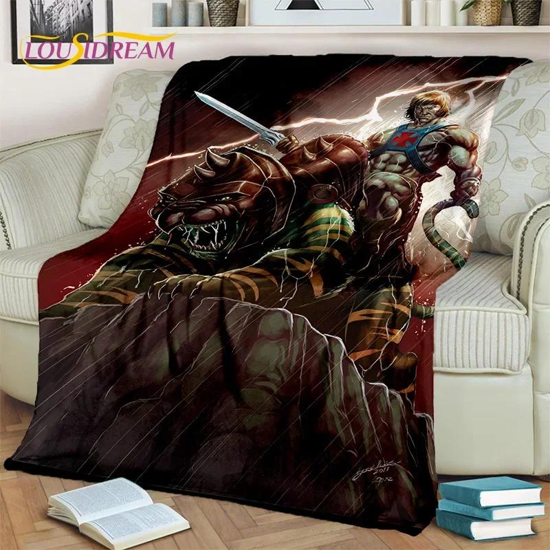 Cartoon He Man Masters of Universe Blanket,Soft Throw Blanket for Home Bedroom Bed Sofa Picnic Travel Office Cover Blanket Kids