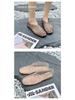 2025 Women's Mesh Slip-On Jelly Sandals: Crystal, Hollow Out, Flat Bottom, Comfortable, Casual Korean Style.
