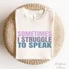 Spoonie T-Shirt, Non-Verbal Autism Awareness Tee