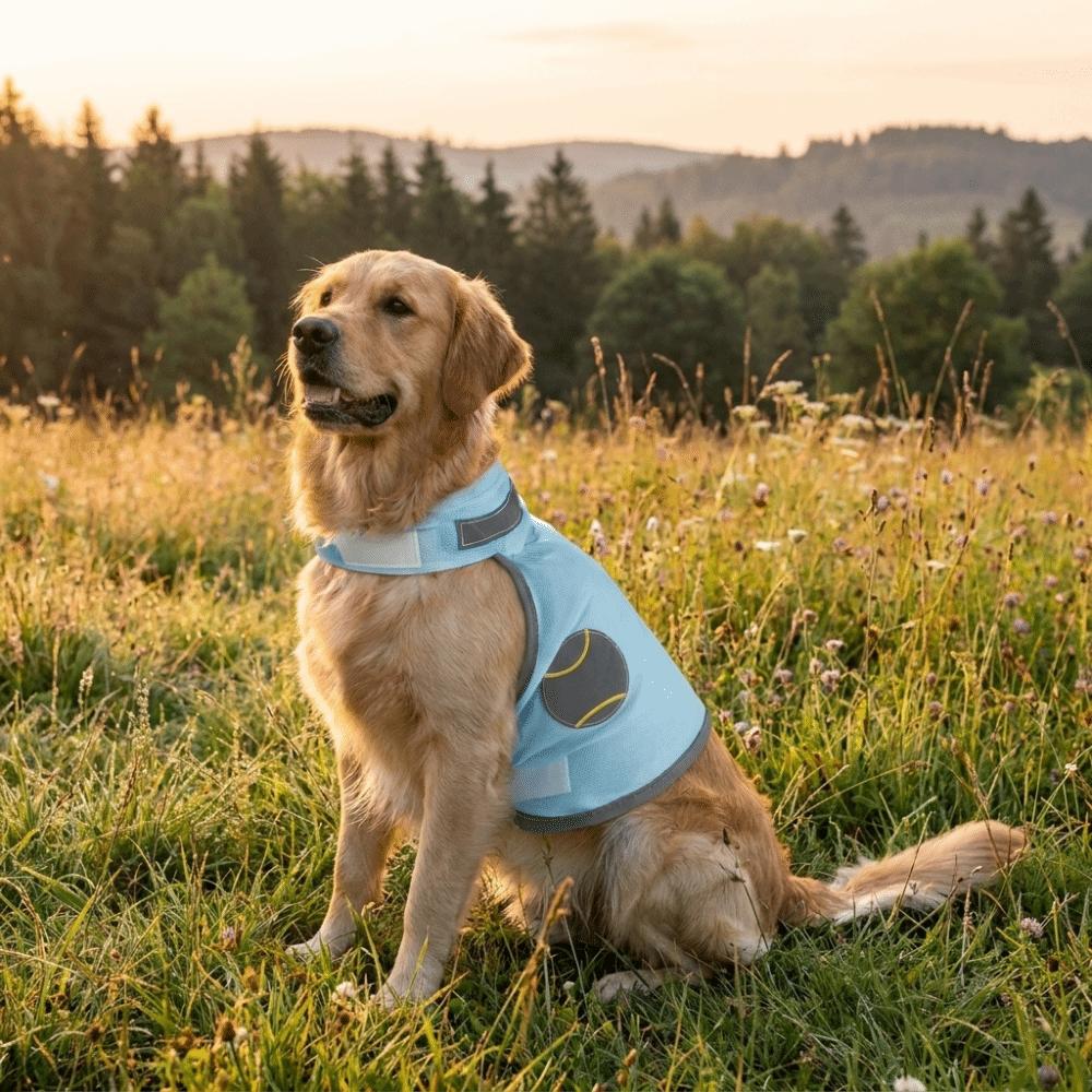 Atmungsaktive Netz-Hunde-Kühlweste Reflektierendes Sommer-Hunde-T-Shirt Hitzschlag-Prävention