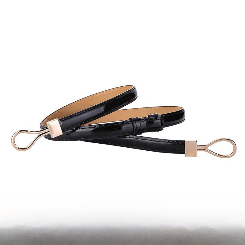 Womens Premium Faux Leather Belt With Round Metal Closure For Autumn And Spring 4