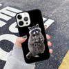 Meme Raccoon Funny Pose Unique Phone Case for iPhone 17 16 15 14 13 12 11 Series Pro Max Plus Double Layer Protection