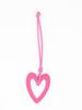 High-Grade PU Leather Heart Keyring Pendant