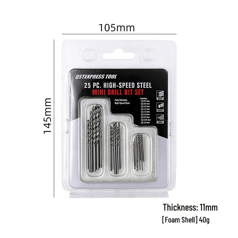 20-Piece Twist Drill Set with Hand Twister for Manual Hole Punching In Model Making