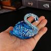 Exquisite Swan Jewelry Box Enamel Color Home Ornament Crafts Metal Storage Box