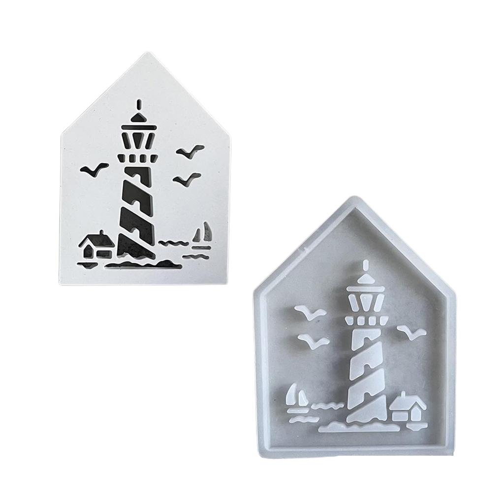 Creative Lighthouse Silicone Mold Soft Durable Silicone Light House Craft Mold For Crafting Elegant Ambient Lights
