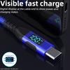3m USB-C To USB-C Cable 100W 5A/20V Nylon Braided Phone Tablet Fast Charging Digital Display Cord