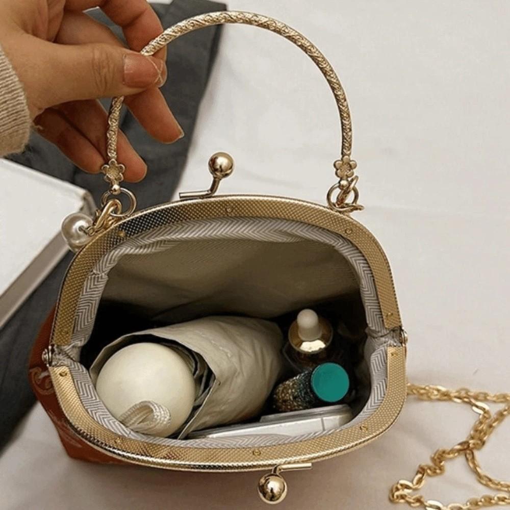 Pearl Embroidery Banquet Bag Cheongsam Accessories Hanfu Clutch Bag Chinese Style Handbag  Party