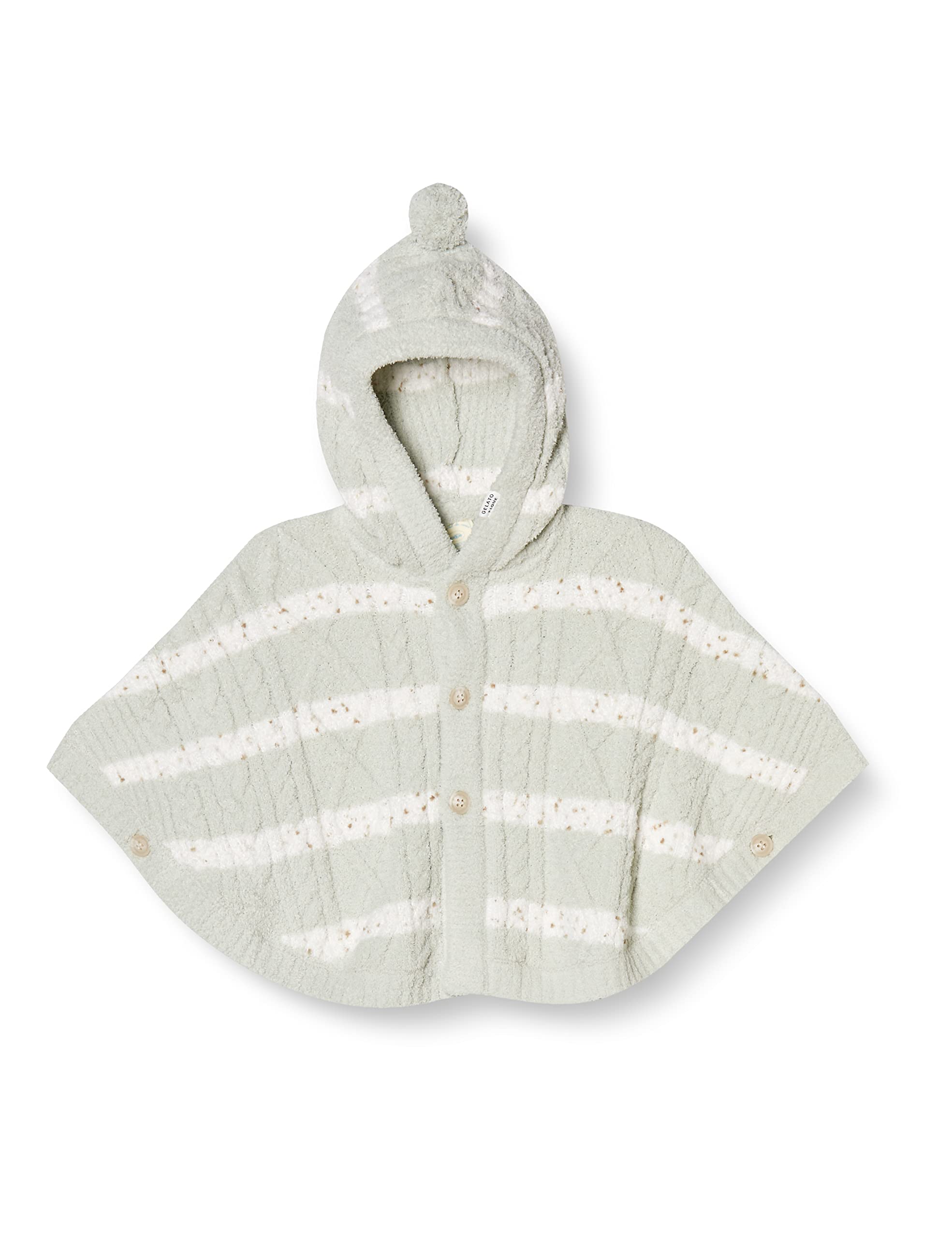 

BABY Border Aran Poncho PBNT225409 MNT 70 [мороженое пике]