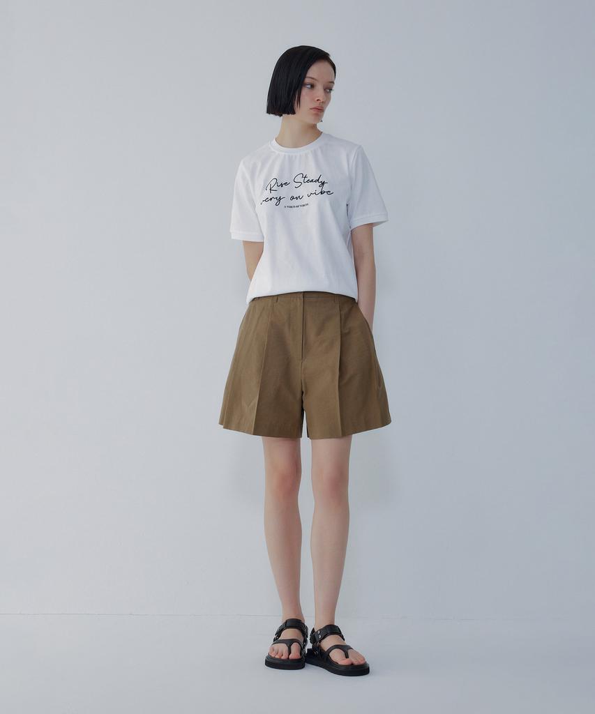Bobeu Lettering Embroidery Ringer T-Shirt_White 7156240003