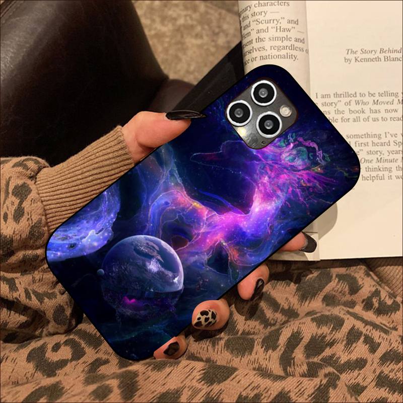 Colorful Space for Galaxy Universe  Phone Case for iPhone 11 12 13 Mini Pro XS MAX 8 7 6 6S Plus X 5S SE 2020 XR Cover