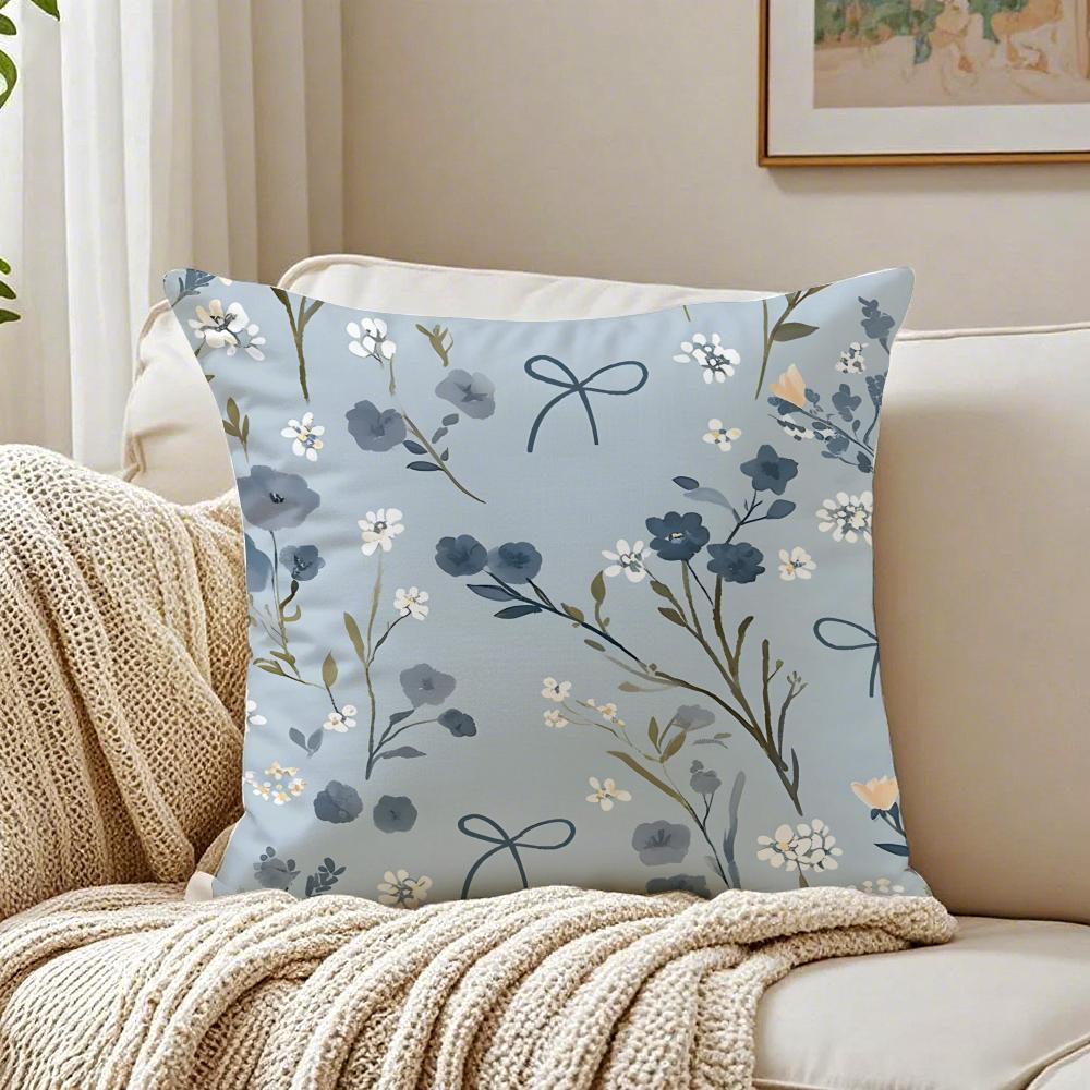 Retro Floral Classical Elegant Style Cushion Cover Pillowcase Antidustmite Living Room Sofa Decor Cushion Room