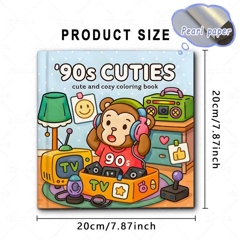 Cute Series Cross-border Doodle & Tracing Coloring Book