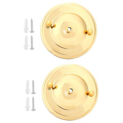 2 STÜCKE Eisen Deckenleuchten Baldachin Haken Kronleuchter Plattenhalter Dekoration DIY Montagezubehör Gold