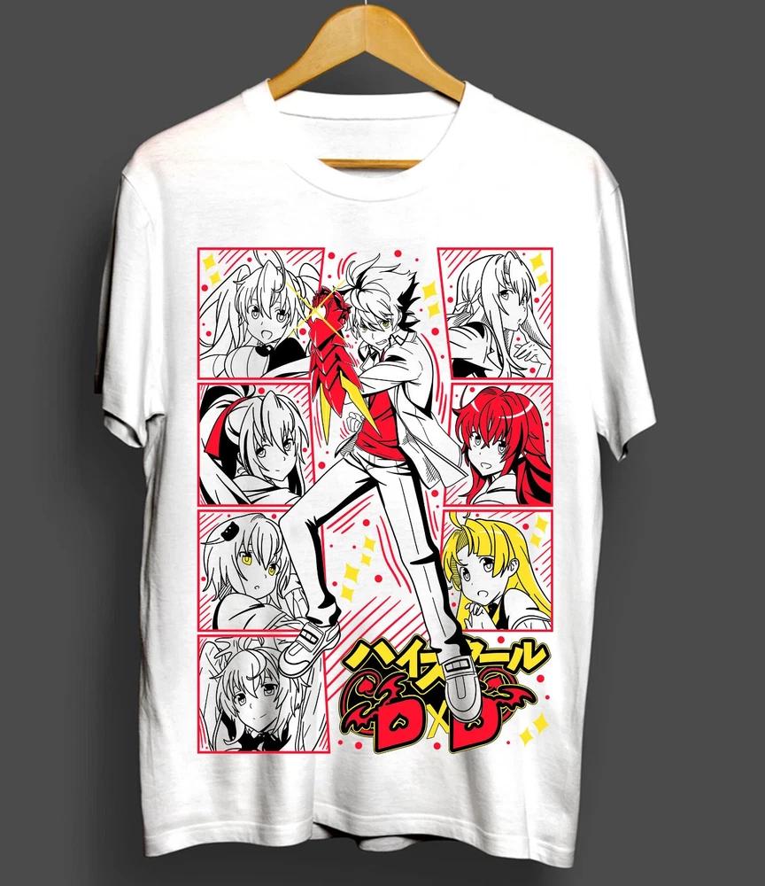 High School DxD Rias Gremory Tshirt Akeno HimejimaIssei TShirt White S