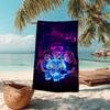 1Pc Purple Hair Hunter Beach Towel Microfiber Beach Towel Thin Absorbent For Beach Swimming Yoga Bath Sports 0917206
