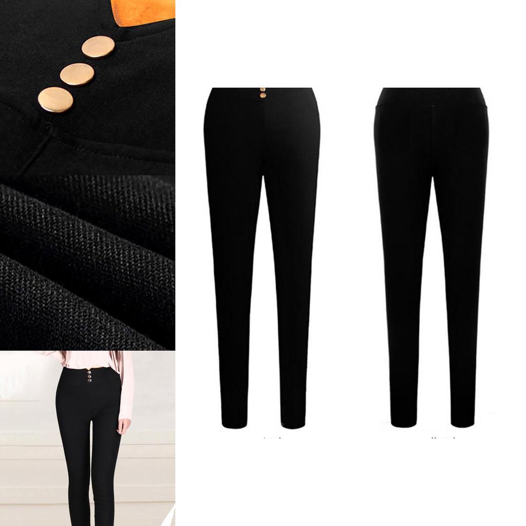 Elegant Women's Winter Warm Thick Trousers With Stretchy Leggings Design For A Flattering Fit