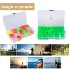 Fishing Beads Oval Round Shaped Hard Glow Eggs Beads Saltwater Fishing Tackle Punch Baits Rigging Beads