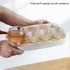 Baijie Large Rectangular Double-Layer Plastic Tea Tray