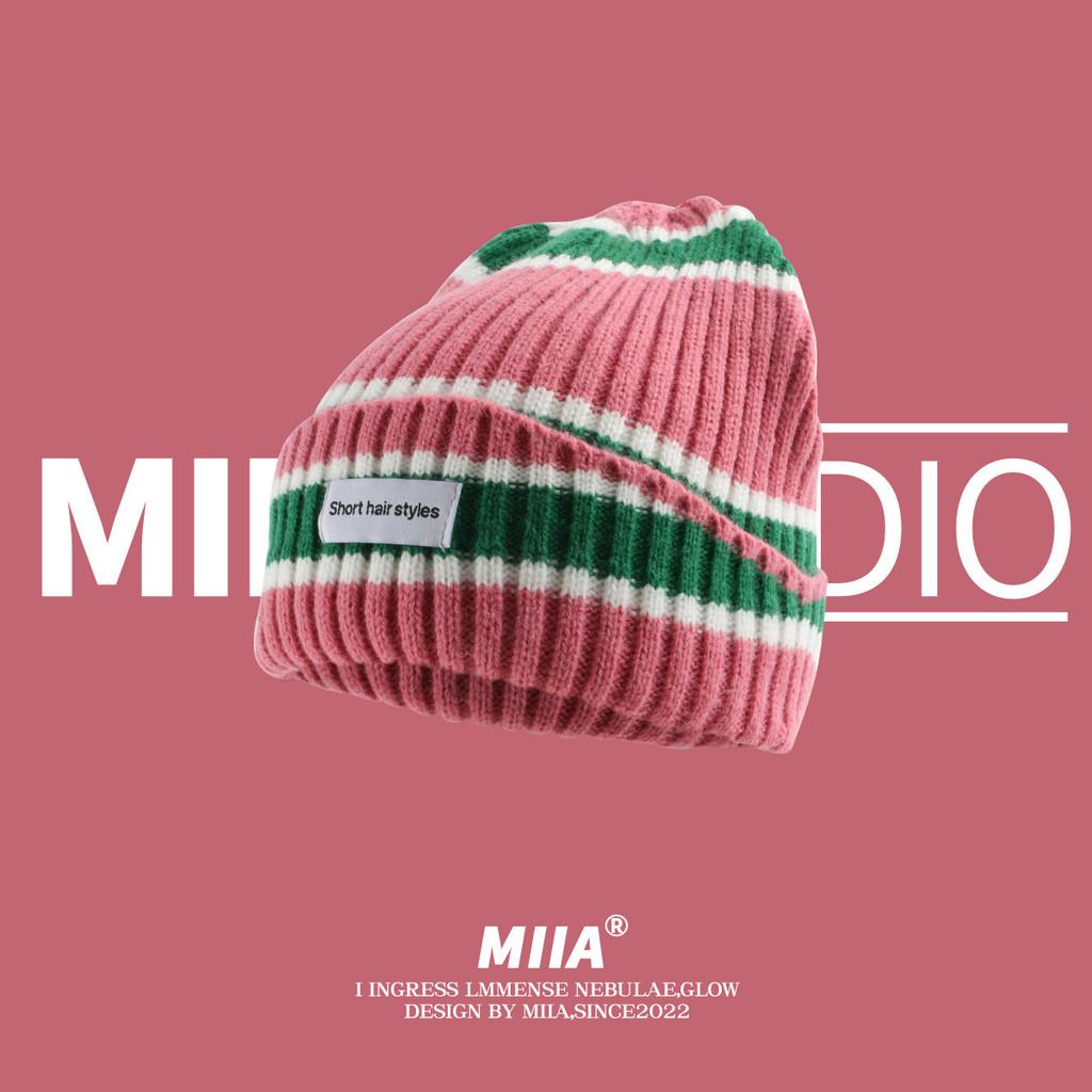 

Knitted Hat For Winter Warmth And Wind Protection With Casual Style For Men And Women PinkGreen