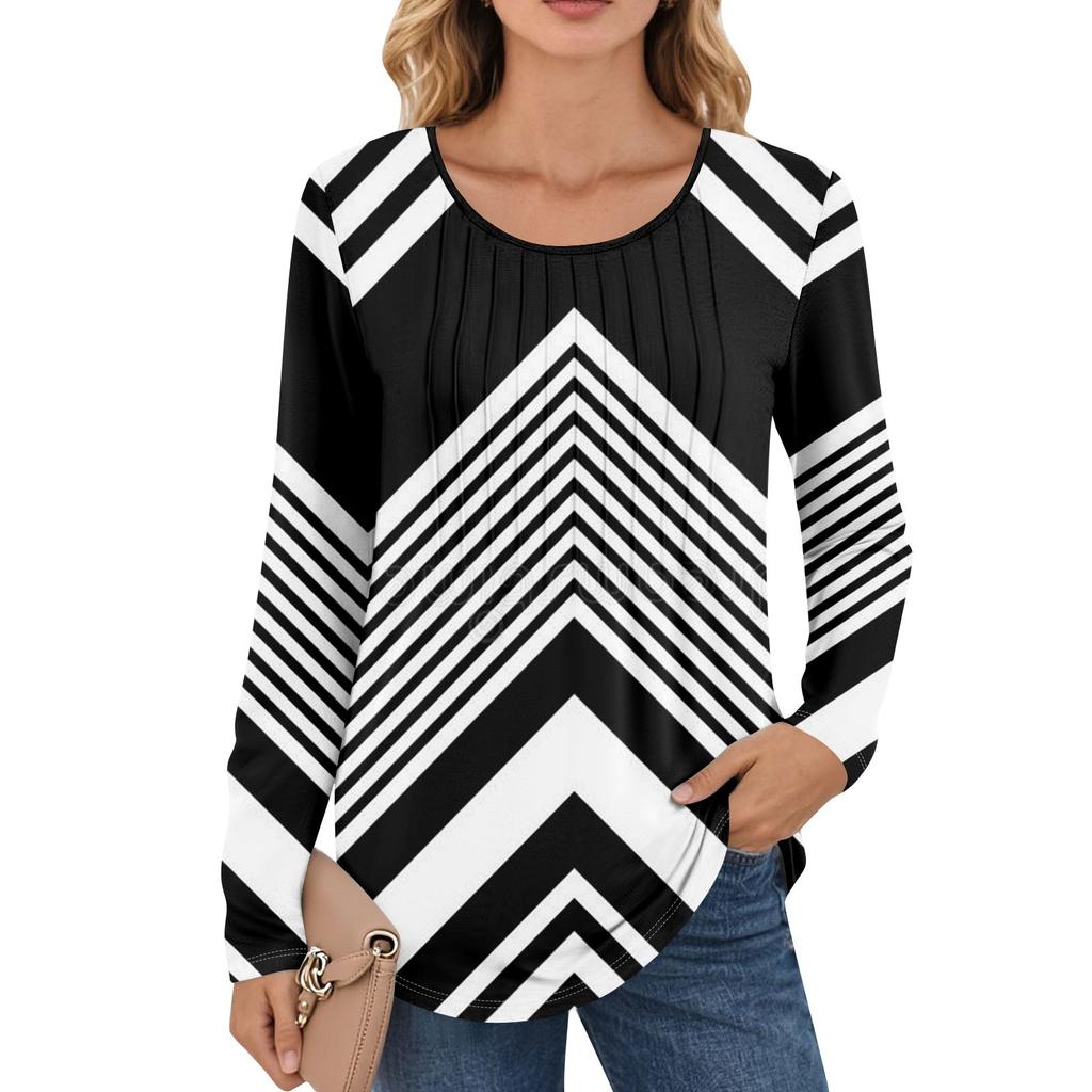 Women's Long Sleeve Shirts Graphic Tees Casual Basic Tops Pullovers